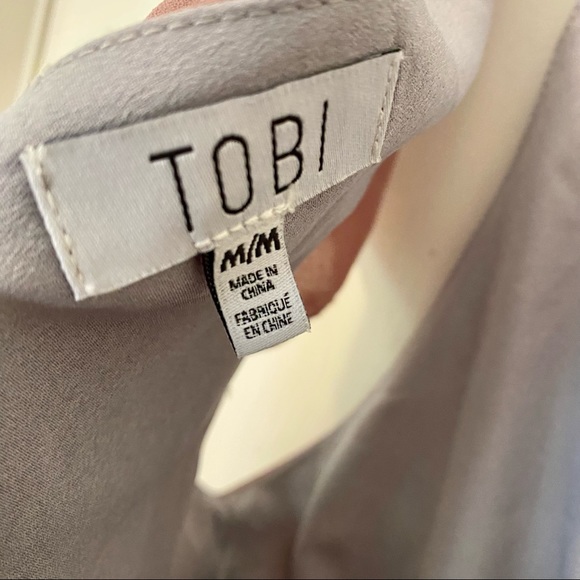 Tobi Maxi Dress Ruffle Back High split NWT - Picture 9 of 12